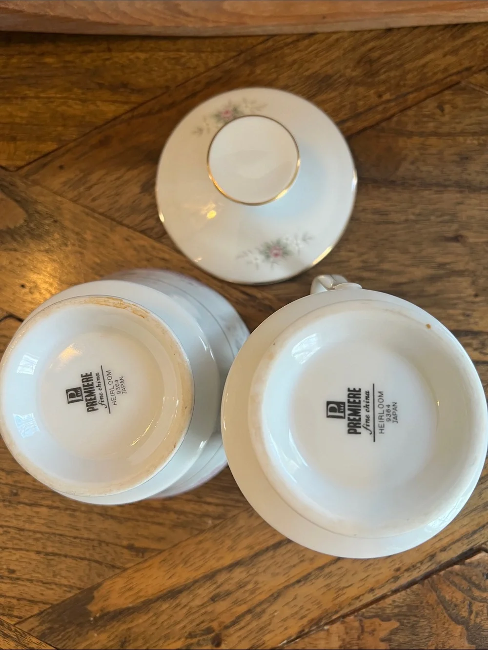 Vintage Premiere Heirloom Sugar and Creamer Set, Rose Porcelain, Made in Japan